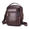 Men's Cowhide Leather Crossbody Bag - Fashionable, Versatile, Multi-functional, Large Capacity, Wear-resistant.