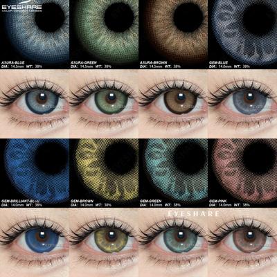 Цветные контактные линзы 1 пара цветных контактных линз модные розовые очки коричневые натуральные контактные линзы годовые линзы контактные линзы