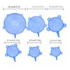 6/12pcs Reusable Silicone Stretch Lids - Keep Fruits & Veggies Fresh for Longer!