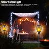 1-12PCS 12LED Solar Flame Torch Light Flickering Light Waterproof Garden Decoration Outdoor Lawn Path Yard Patio Floor Lamp