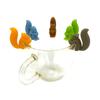 5Pcs/set Squirrels Tea Bag Hanging Holder Cup Silicone Cup Marker Kitchen Gadget