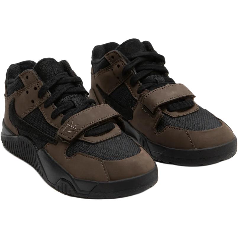 Travis Scott x Air Jordan Jordan Jumpman Jack TR PS Детские кроссовки Коричневый Черный Парусный FJ2851-204