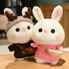 2023 Год Кролика Кукла-талисман Маленькая Белая Кукла-Кролик Плюшевая Игрушка Кукла-Кролик Новогодний Подарок Милая Девушка
