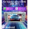 Автомобильное радио 2Din Android 8INCH для Toyota Camry XV40 2006-2011 Carplay мультимедийный плеер стерео автоаудио головное устройство навигация GPS 2+64 ГБ