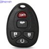 Jingyuqin Remote Car Key Shell Cover Case Styling Fob Blank For G-M Pontiac Buick Keyless Entry Case 5Buttons Rubber Pad