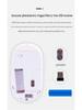 Перезаряжаемая Bluetooth-мышь с двойным режимом для планшета и ноутбука: Беспроводная связь 2,4 ГГц для офиса и дома