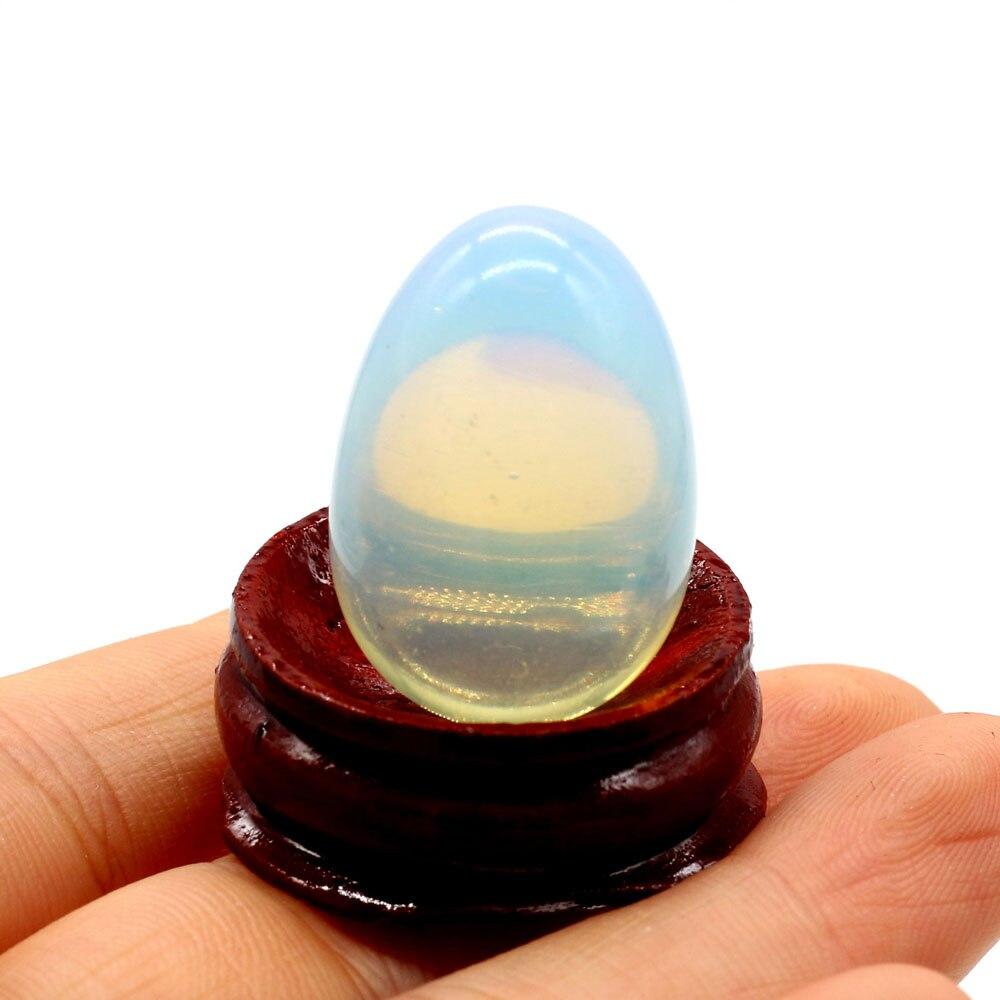 Украшение из натурального камня в форме яйца с подставкой, искусственный орнамент, счастливый подарок, украшения для спальни, сада, офисного стола