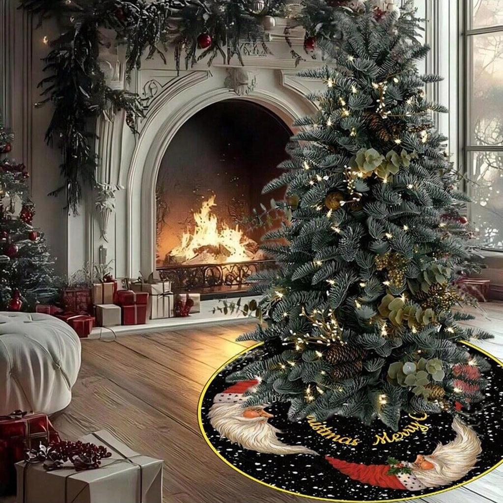 Ковер для внутреннего и наружного украшения пола, рождественская атмосфера, юбка для елки