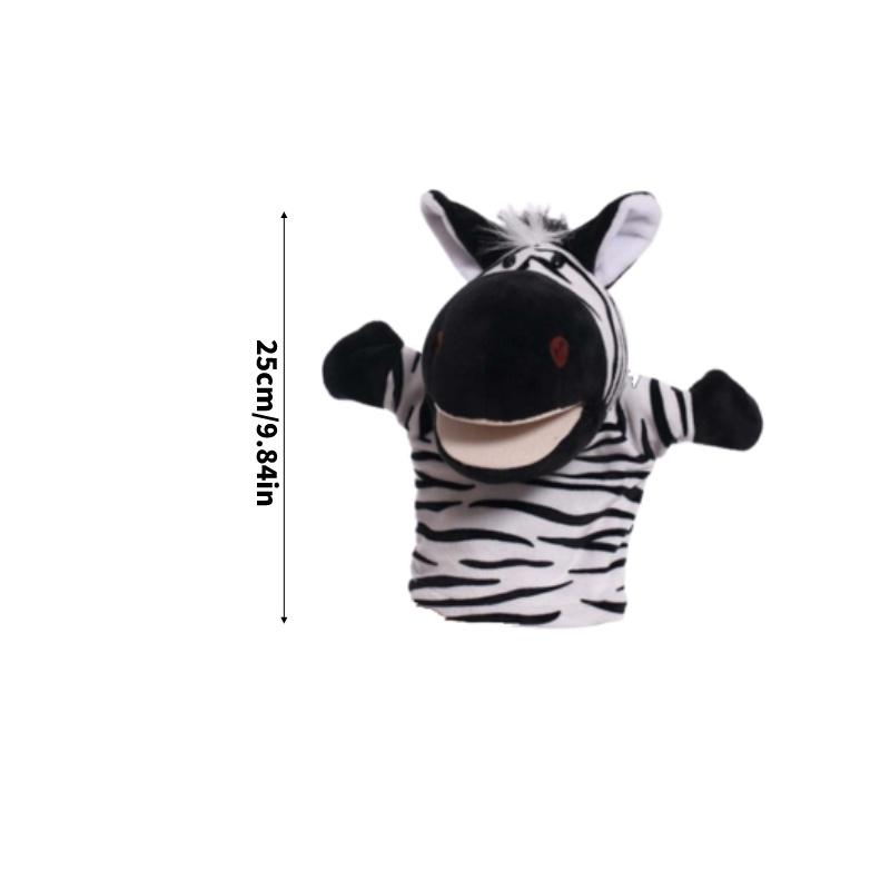 Набор пальчиковых кукол-животных для интерактивного рассказывания историй с волком, кроликом, обезьяной и крокодилом