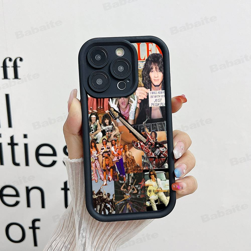E-Eddie V-Van H-Halen Silicone Phone Case for iPhone 17 Pro Max 16 15 14 13 12 11 Plus 17 Air