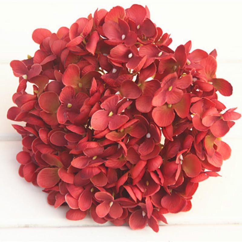 Искусственные сухоцветы из пенопласта, имитация головки цветка гортензии, сделай сам, свадьба, 11 вилок с цветочным принтом, Прямая поставка