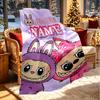 Custom Name Personalized Labubu Print Blanket, Home Decor, Bedroom, Sofa, Camping, Couch, Gifts for Birthday Christmas