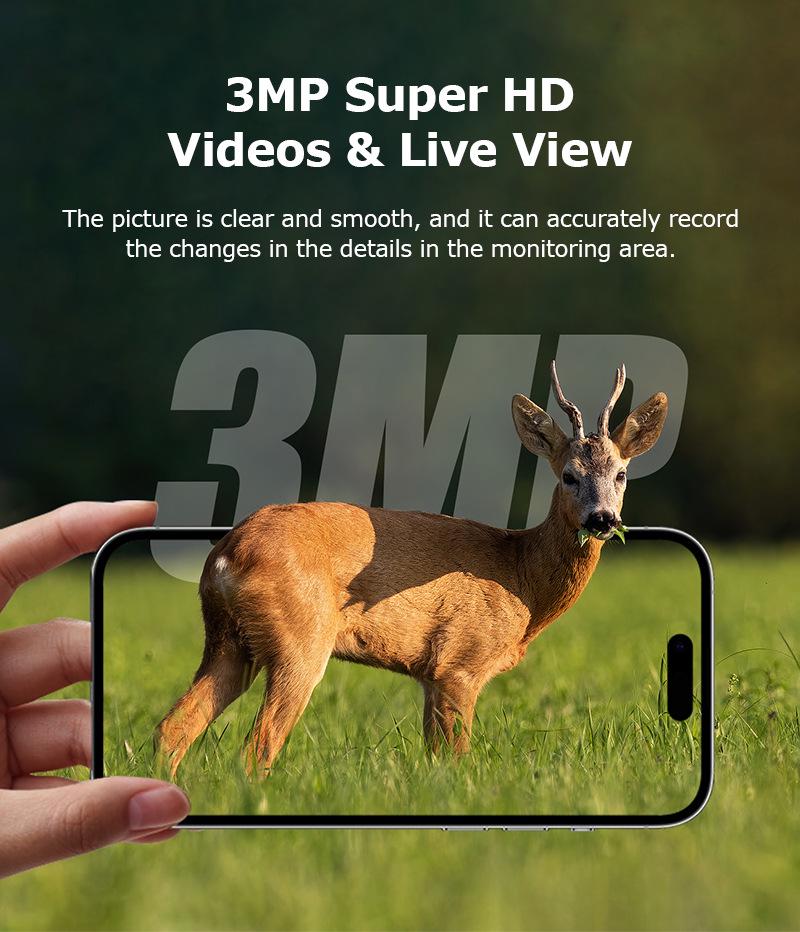 New 4G Solar-Powered Camouflage Hunting Camera with GPS & Infrared Monitoring
