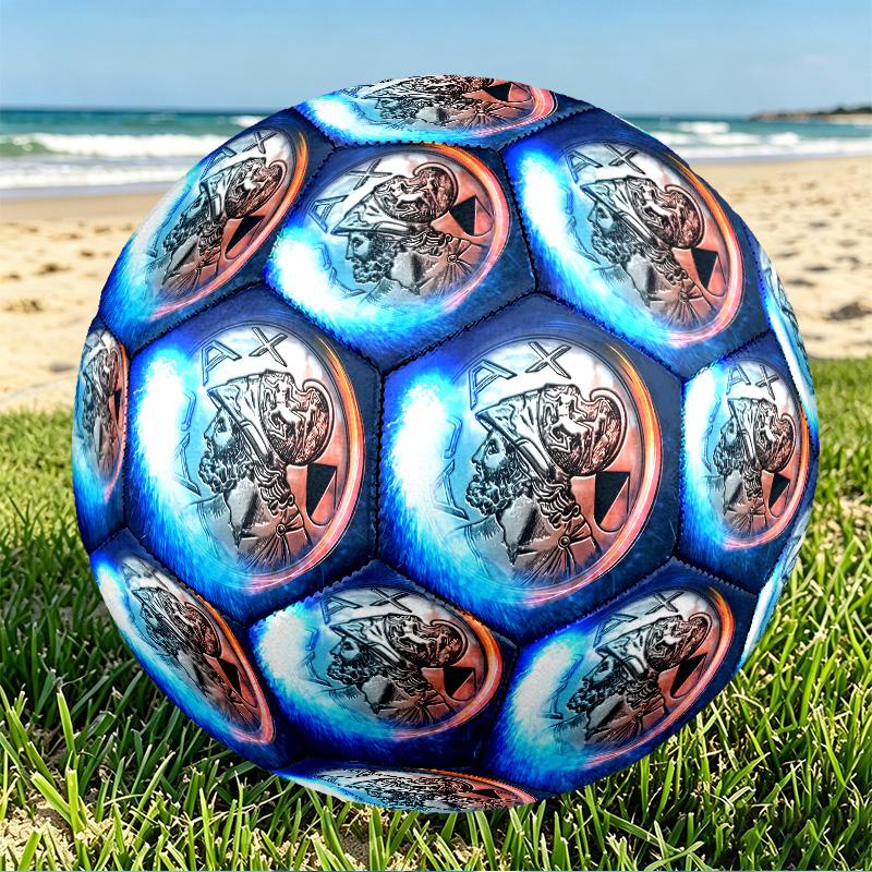 Ajax Print Size 5 Soccer Ball, PU Wear Resistant Football for Match Training and Daily Practice, Birthday Gift for Soccer Fans