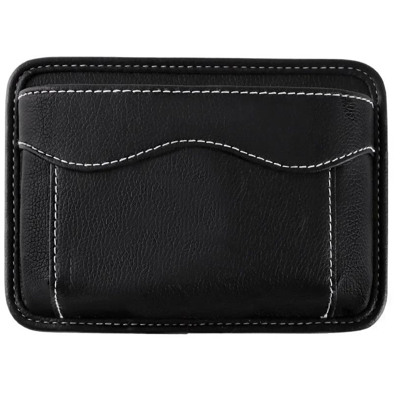 Car Seat Side Bag Organizer PU Leather Storage Bag Car Seat Gap Filler Organizer Pouch Cell Phone Sunglasses Holder for Car Seat