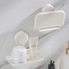 Foldable Wall Mounted Storage Rack Punch-Free Wall Storage Shelf New Bathroom Wall Organizer