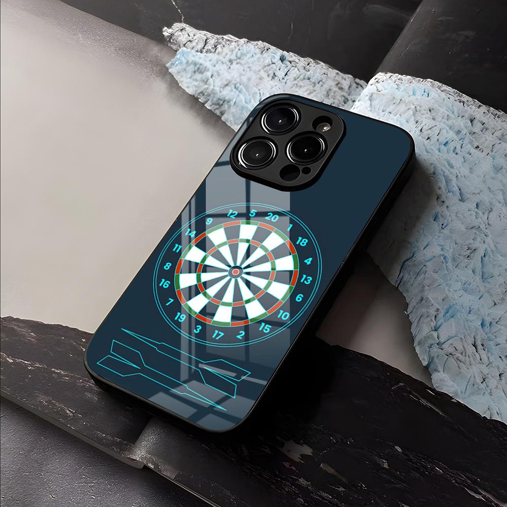 Playroom Dart Printed Phone Case For IPhone 17 Air 16 E Pro Max 15 14 13 Mini 12 Pro 11 Max Plus Black Glass Cover