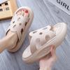 New Summer Women Trendy High-End Non-Slip Fashionable Waterproof Thick Sole PVC Sandals SlippersPVCBeach Slippers