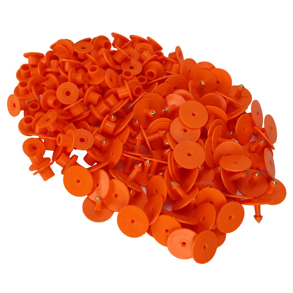 200 шт. утолщенная бирка для ушей овец номер маркера идентификационная карта информация управление оранжевое ухо