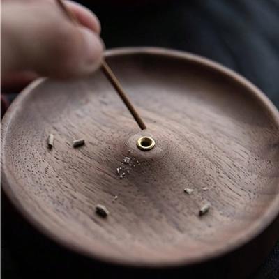 Деревянная курильница для благовоний, совместимая с палочками, конусами, нитями благовоний. Подходит для дома, йоги, медитации. Подарок