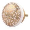2 Piece Gold Flower Ceramic Luxury Drawer Knobs for Kitchen Cabinet Hardware Door Pulls Decorative Dresser Wardrobe