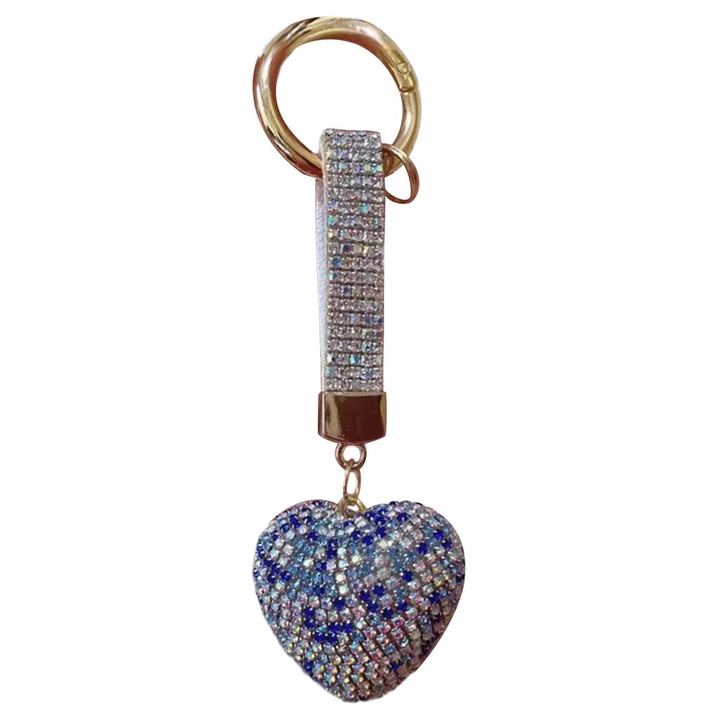 Брелок в виде сердца со стразами, милые украшения, брелок, украшение для рюкзака, сумки, подвеска, подарок для девочек и женщин