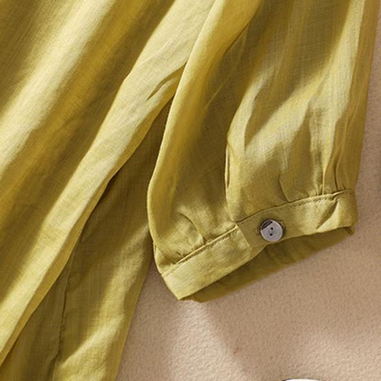 Женский летний топ с цветочной вышивкой, винтажная летняя блузка с круглым вырезом и половиной рукавов, тонкая Свободная летняя блузка в этническом стиле для свиданий, женская одежда