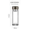 SUPOR Portable Double-Wall Borosilicate Glass Tea Tumbler