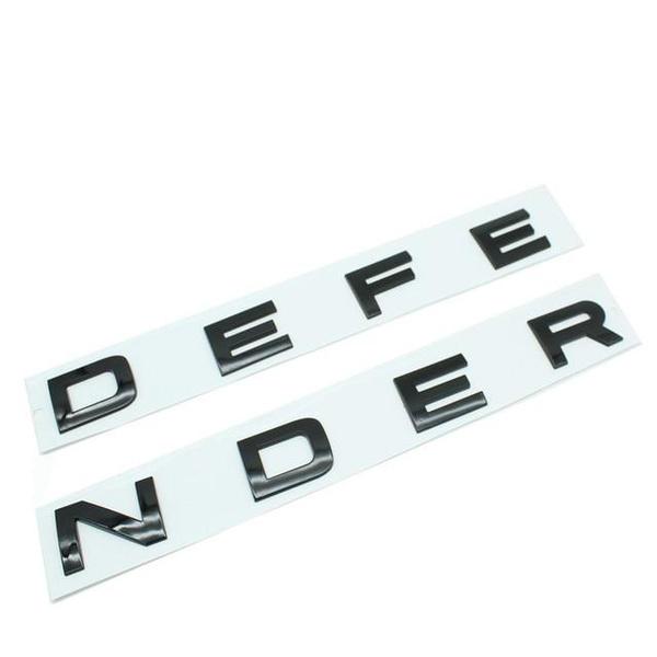 Автомобильные 3D ABS DEFENDER Буквенные Наклейки с Логотипом и Отличительные Знаки Для Land Rover DEFENDER Автомобильные Передние Капот Задние Багажник Кузов Эмблема Наклейки