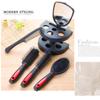 5-Pack Comb Brush Set with Mirror Hair Brush Holder Professional Massage Comb Cosmetic Hair Styling Tool Set
