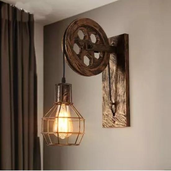 Ретро-бра-светильник Промышленная лампа-тележка Стимпанк Промышленная революция Мировоззрение Лампа накаливания Настенный светильник-блок Настенный светильник Входной светильник Антиквариат