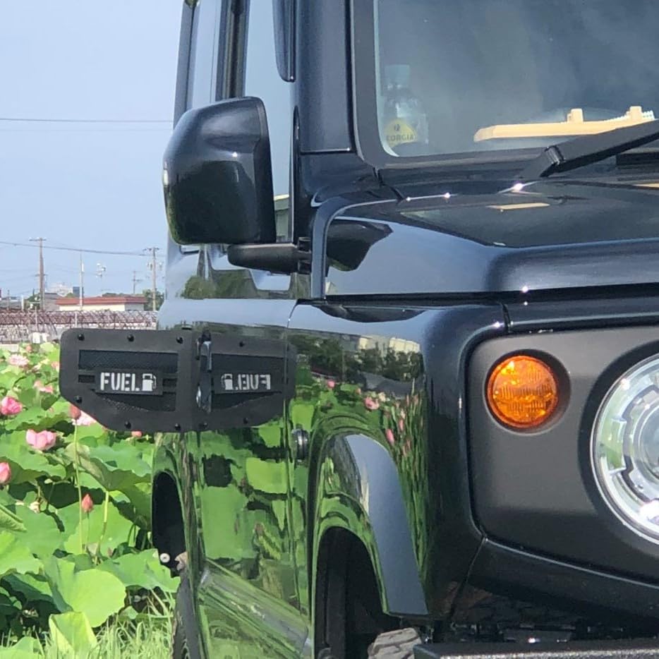 Накладка на лючок бензобака Jimny Sierra Легкая, без сверления, Декор (JB64/JB74) - Применять, Обязательно, Устойчивый к царапинам, Внутренний/Наружный