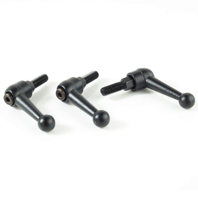 4 pieces M6 free shipment Clamping lever adjustabe handle lever arm solid handle