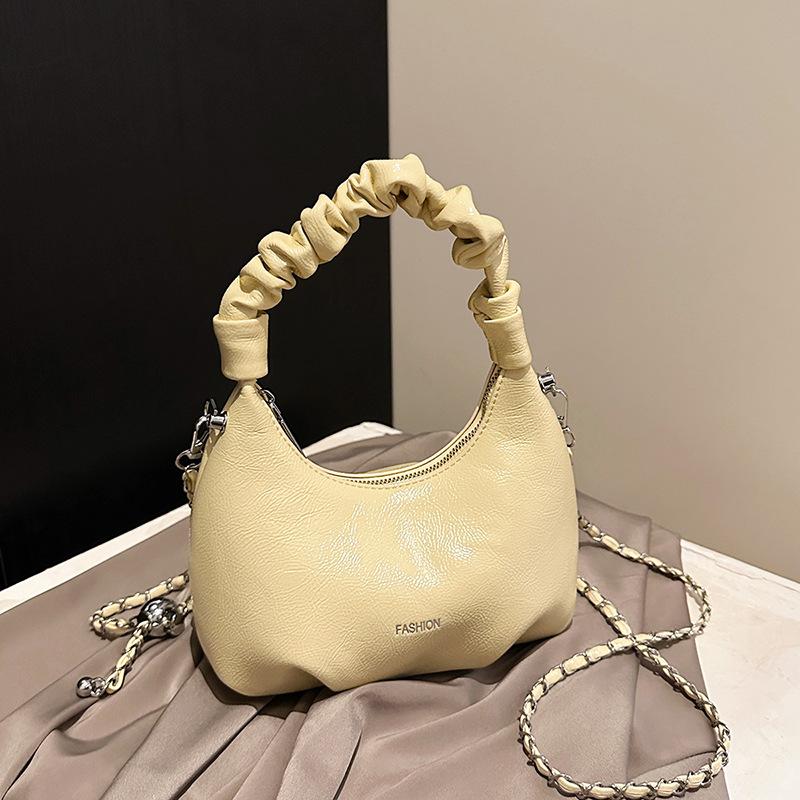 Премиальная красная сумка женская новая универсальная сумка-мессенджер на цепочке изысканная плиссированная сумочка