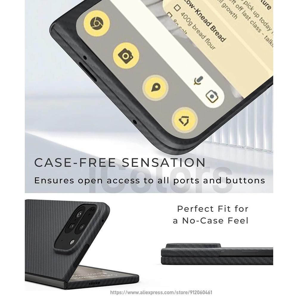 for Google Pixel 10 Pro Fold Magnetic MagSafe Case Aramid Carbon Fiber Case Ultra Thin Lightweight Aramid Fiber Cover