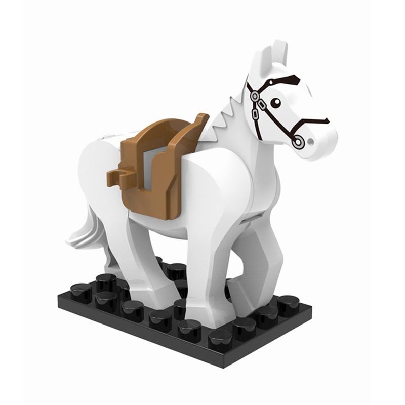 Животные Милые Овца Коза Корова Свинья Собака Курица Домашний скот Фигурки MOC Строительные блоки Игрушки для детей Подарки Сделай сам Игрушка Часть животного