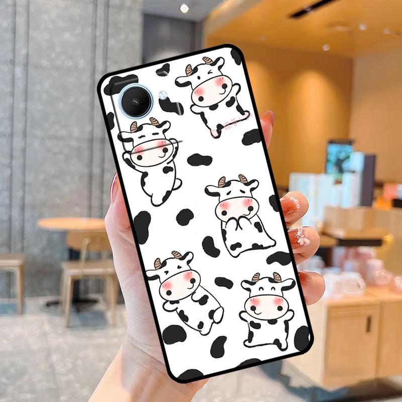 Чехол для коровьего молочного скота в виде пятнышка для Realme C55 C33 C31 C35 C30 C11 C15 C25s C21Y GT Neo 5 3T 2T 8 9 10 11 Pro Plus