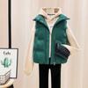 Winter Sleeveless Jacket Women's Fashion Casual Warm Vest Female Bisic Coat
