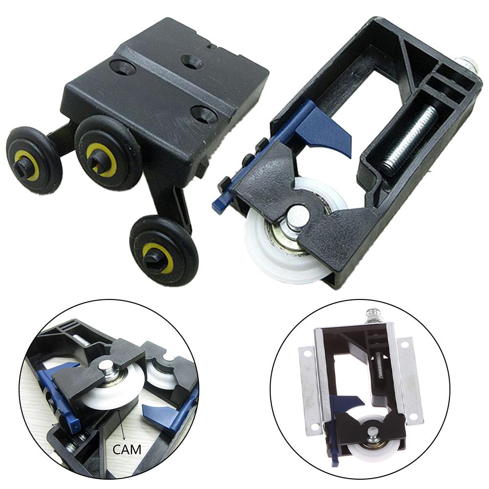 Шкив для раздвижной двери шкафа Подвесное колесо Ролик для деревянной двери Боковое крепление Колесо для раздвижной двери Подвижное колесо Мебельная фурнитура