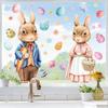 Waterproof Easter Door Stickers Creative Easter Bunny Static Cling Decal  Festive Decorations
