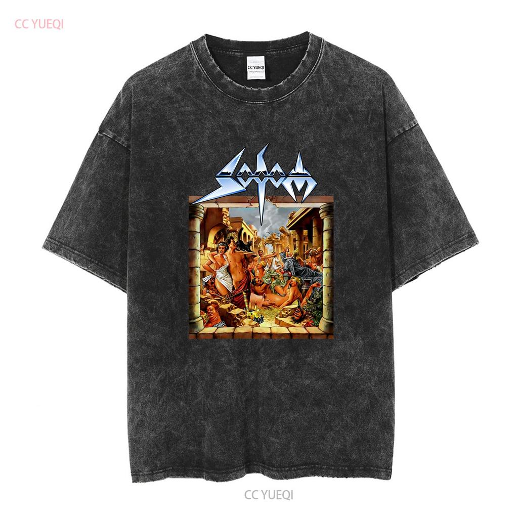 Mortal Way Of Live Sodom Футболка Хлопок Все размеры S 5XL CB574 винтажная Стиранная Слегка дышащая Мягкий топ для повседневной носки