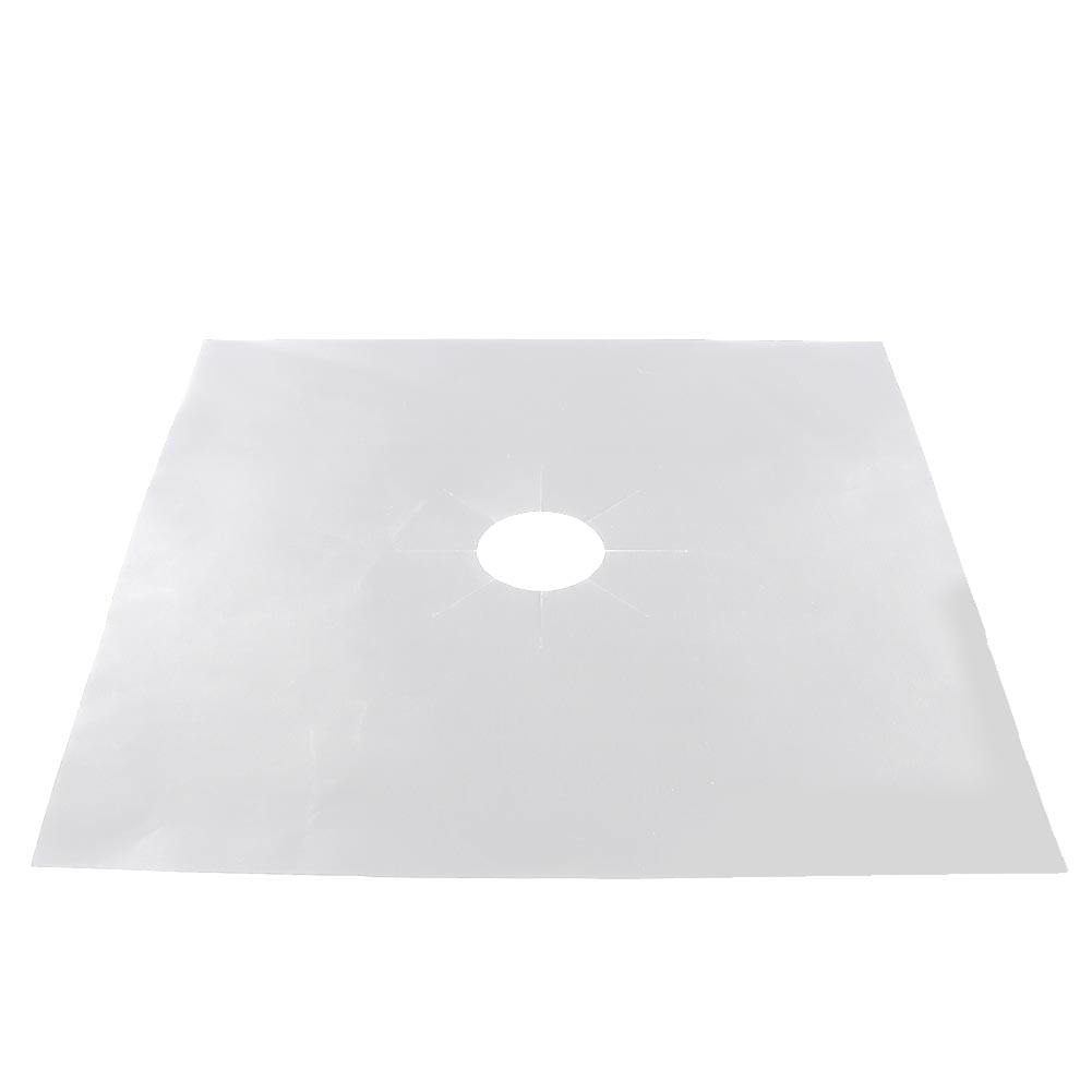 6 Pcs set Reusable Fiberglass Gas Stove Protector Protective Mat Pad Kitchen Tool