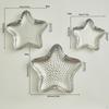 Набор из 3 тарелок в форме звезды для обеда, подносов и закусок, для украшения гостиной, элегантное оформление стола.