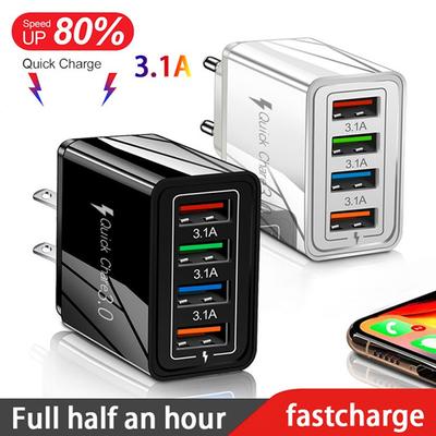 3.1A быстрое зарядное устройство USB Quick Charge 3.0 для телефона адаптер для iPhone 15 Pro Max планшет портативное настенное мобильное зарядное устройство быстрая зарядка