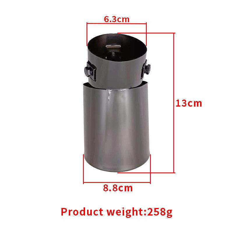 Универсальная титаново-черная нержавеющая сталь насадка на выхлопную трубу для Buick Excelle, Nissan Bluebird и Ford Focus