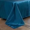 Solid Color Simulation Silk Bedding Bed Sheet Quilt Cover Pillowcase 4-piece Set