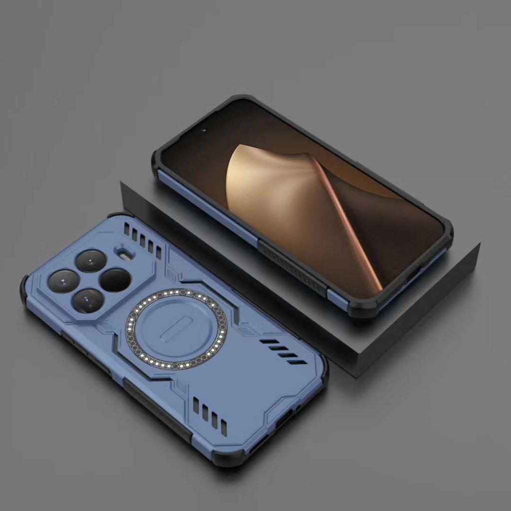 Прочный Бронированный Защитный Чехол На Заднюю Панель Для Xiaomi 15T Pro 17 ProMax Redmi Note 15 Pro Plus 15 15C Магнитный Чехол Для Беспроводной Зарядки