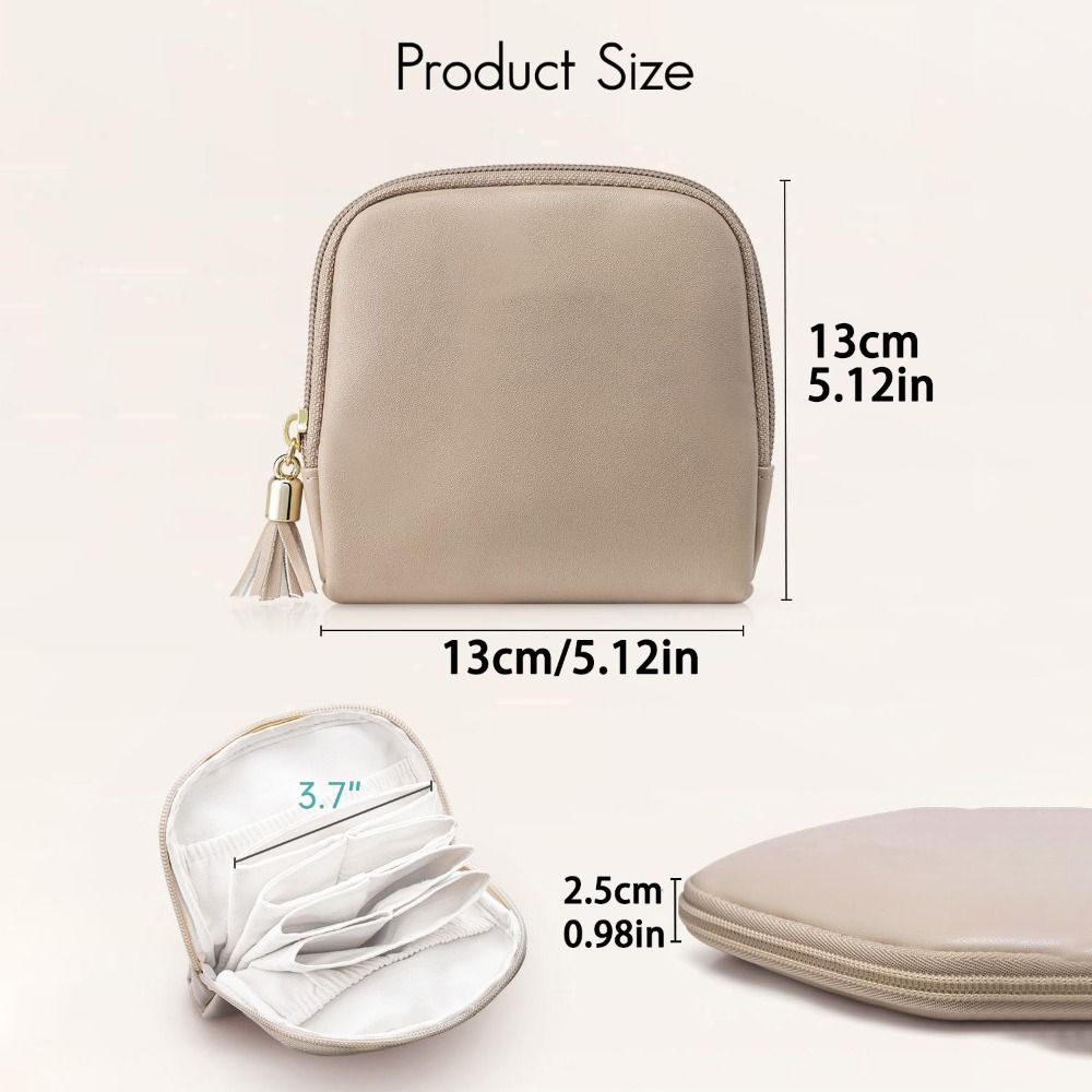 Earrings Bracelet Jewelry Packing Bag PU Leather Jewelry Holder Fashion Mini Cosmetic Bag Travel