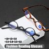 Fashion Women's Reading Glasses Trendy Unisex High Difinition Far Sighted Eyewear Vintage Small Frame Presbyopia Prescriptions