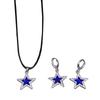 Дерзкий готический чокер с подвеской в виде звезды, модное ожерелье и серьги с подвеской в виде звезды, украшения для законодателей моды
